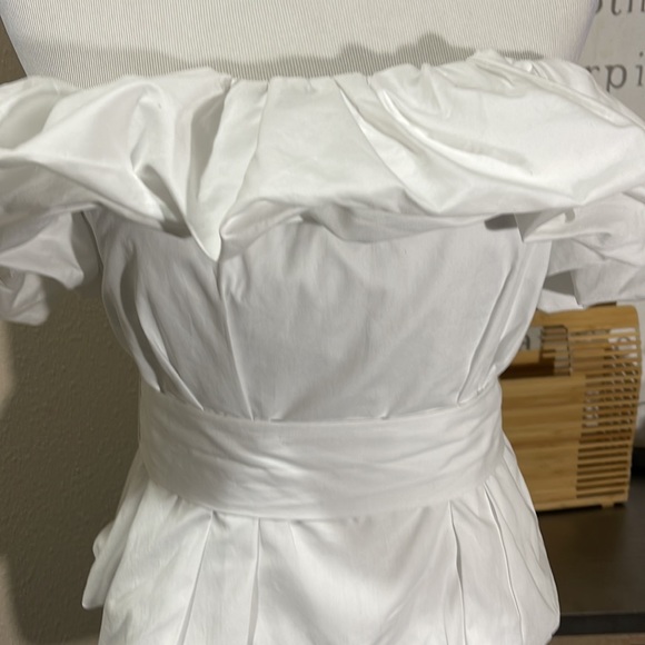 Zara white top sz L - Picture 3 of 6